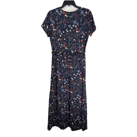 Sanctuary Maxi Dress Women’s Large Navy Blue Floral Butterfly Print A Line NEW - Picture 7 of 12